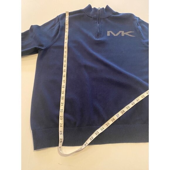 Michael Kors Midnight Blue Long Sleeve Logo Sweater Men's XL - Picture 5 of 6